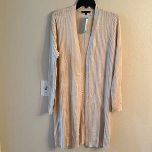 LOVE ELLE MADILYN LONG SLEEVE LONG CARDIGAN BEIGE - L